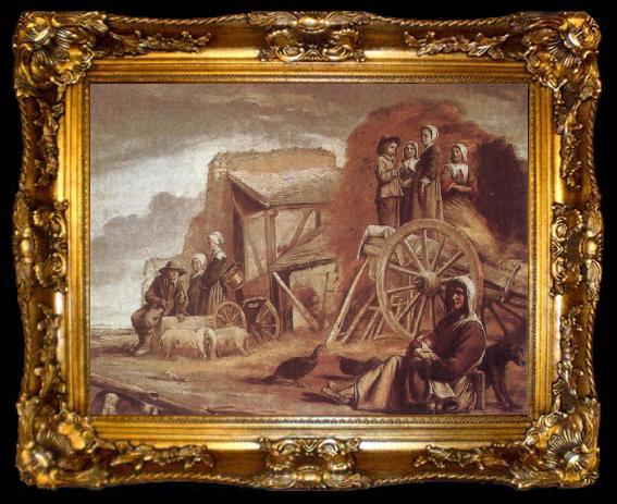 framed  Louis Le Nain The Cart or Return from Haymaking, ta009-2